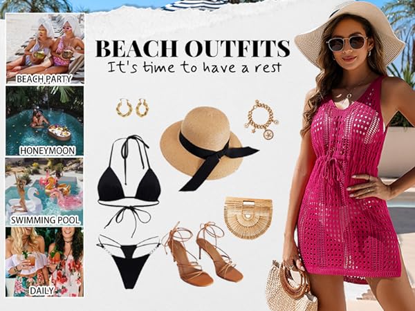 Summer beachwear hollow out