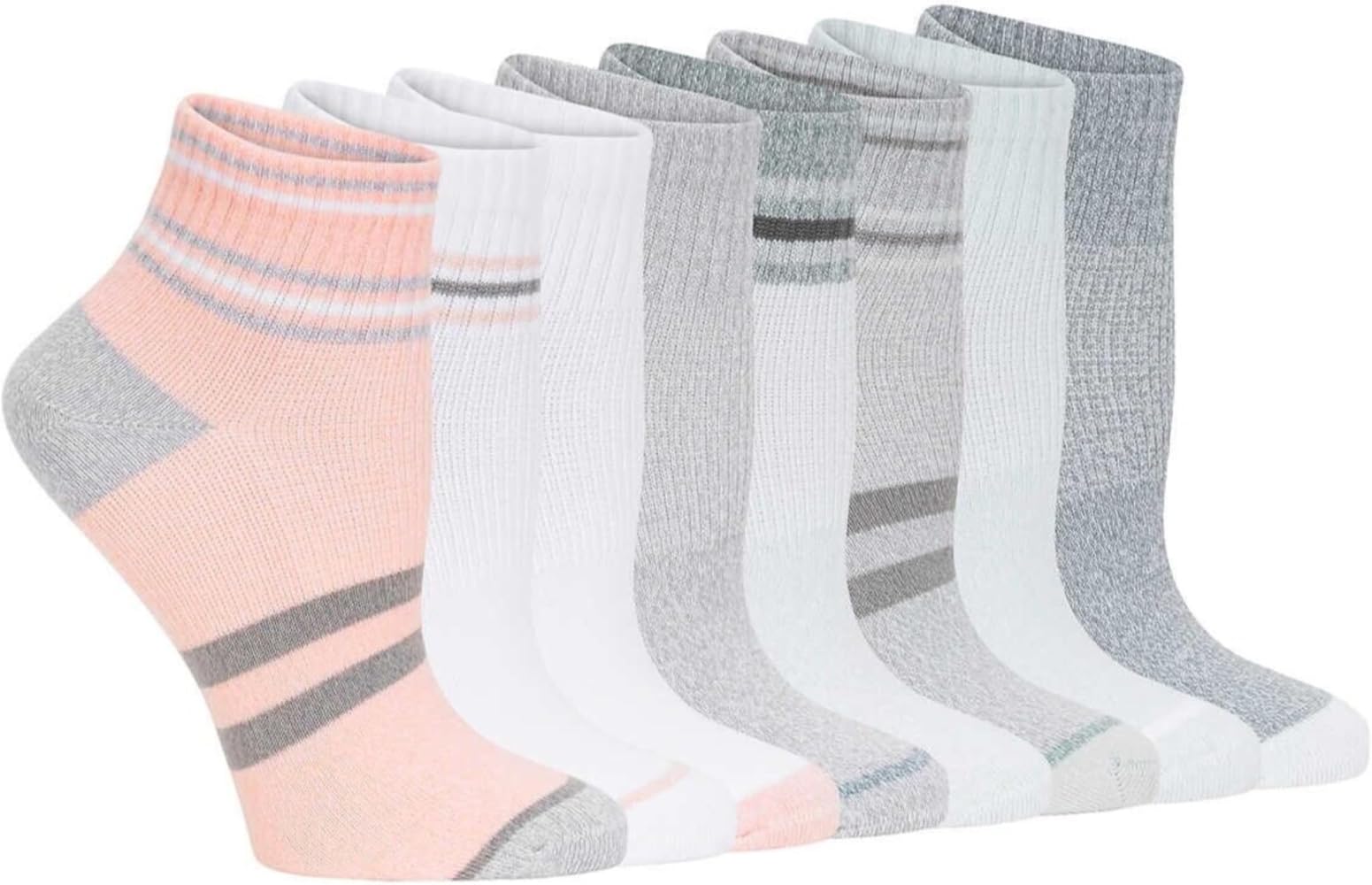 Lemon Super Soft Women's Ankle Socks 8 Pairs Fits Sizes 5-9.5, Everyday Socks