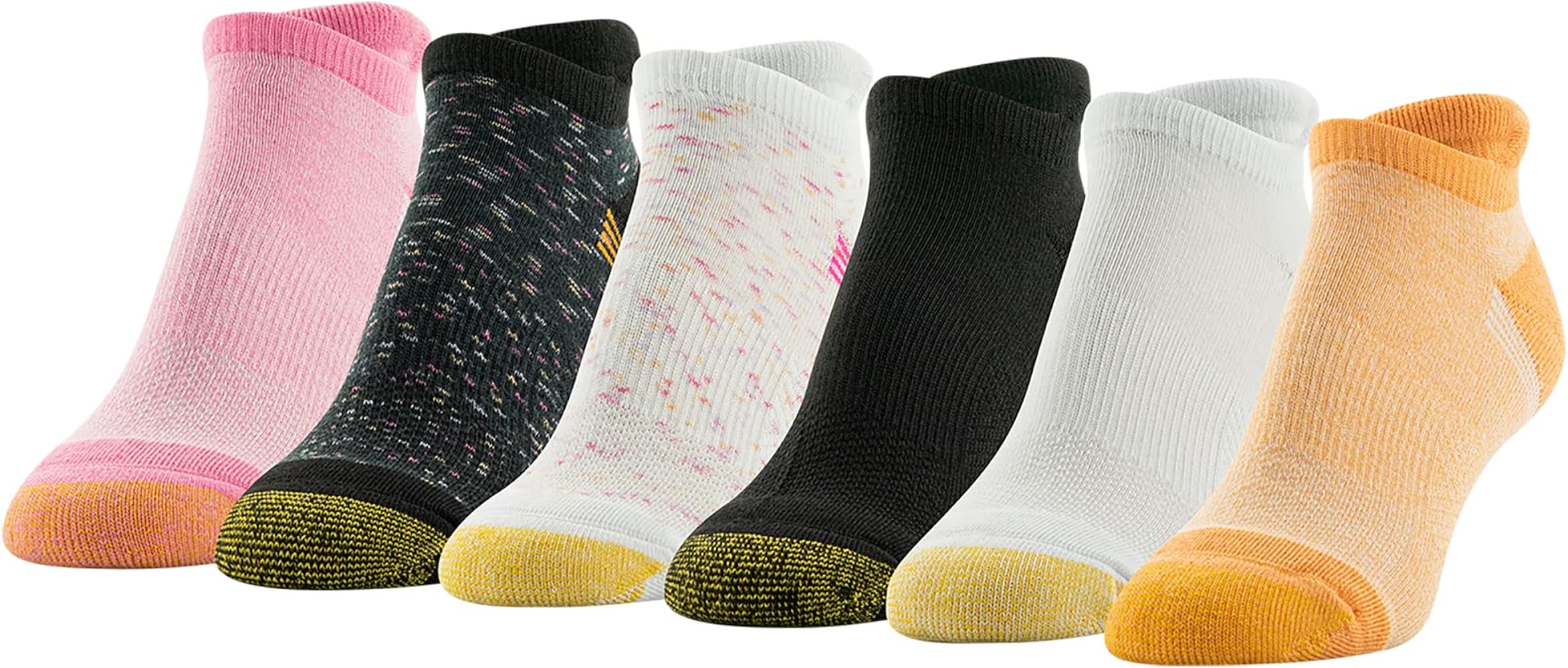 GOLDTOE Women's Vacay Cushion Tab Socks, 6-Pairs