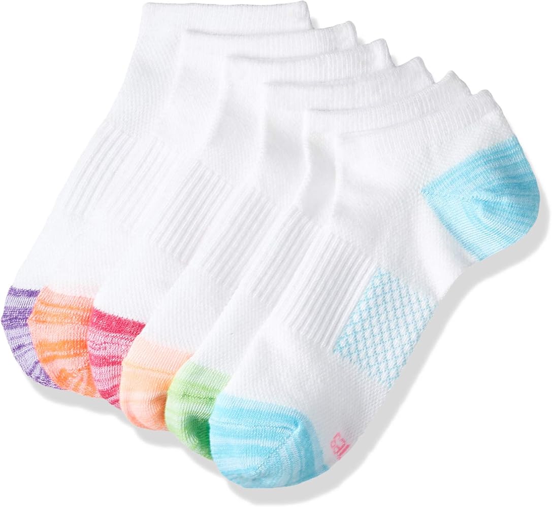 Hanes Women's Socks, Lightweight Breathable Socks, No Show and Super No Show, 6-Pack