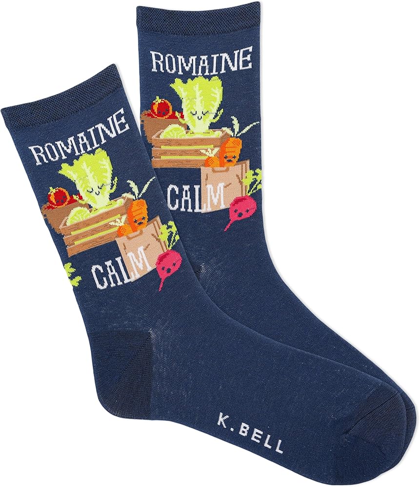 K. Bell Women's Fun Food & Drink Crew Socks-1 Pairs-Cool & Cute Pop Culture Novelty Gifts