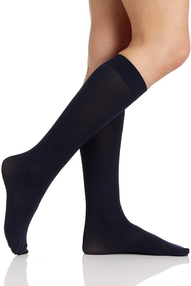 Berkshire womens Women's - 1 Pair Trend Opaque Trouser Socks Sandalfoot, Navy, One Size US