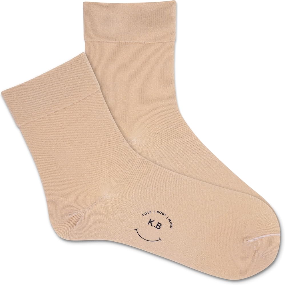 K. Bell Women's Hydrating Microfiber Crew Socks-1 Pairs-Soft & Comfortable Casual Gifts