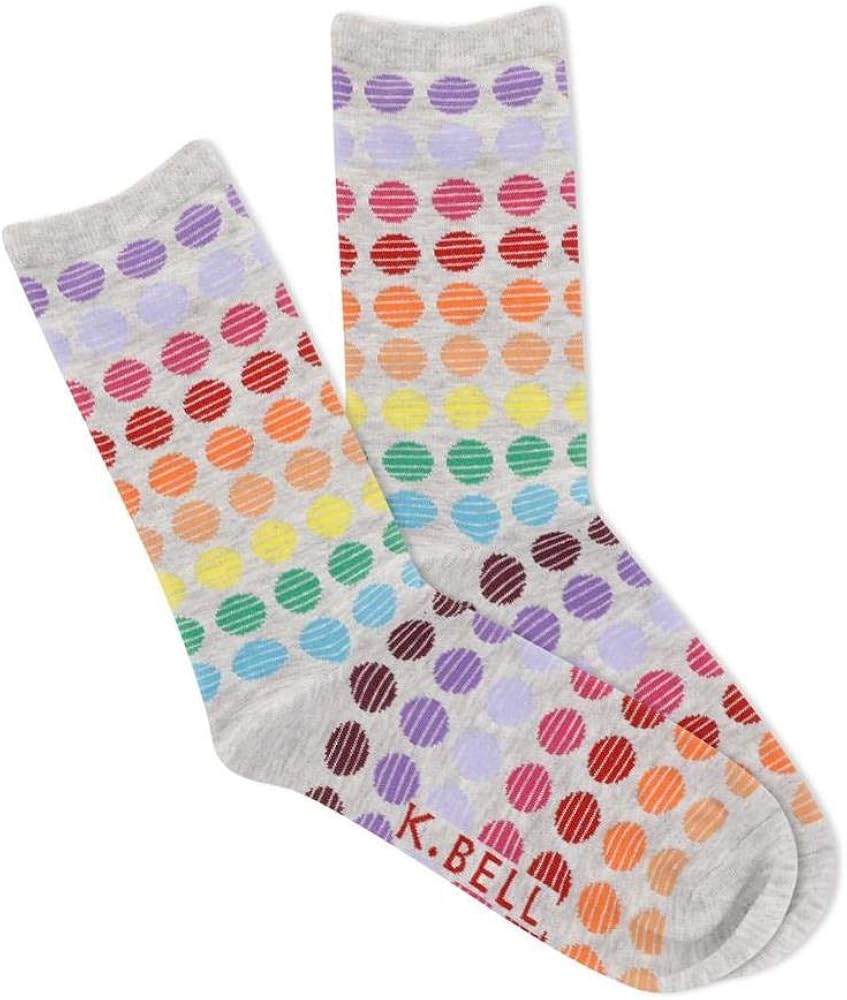 K. Bell Women's Fun Pride Crew Socks-1 Pairs-Cool & Empowering Novelty Fashion Gifts