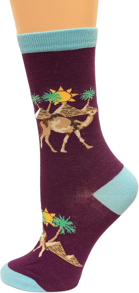 K. Bell Women's Playful Animals Novelty Casual Crew Socks