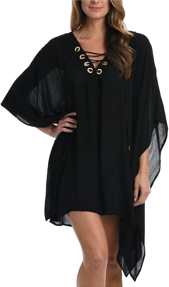 La Blanca womens Lace-up Caftan