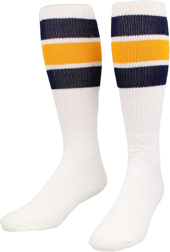 Retro Tube Socks with Stripes for Men & Women - 3 Stripe