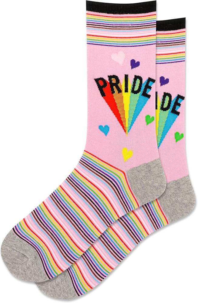 Hot Sox Women's Fun Love & Pride Crew Socks-1 Pair Pack-Cool & Cute Fashion Gifts