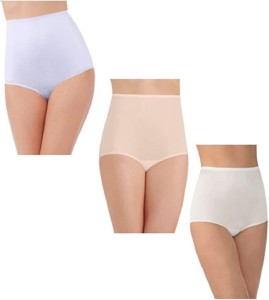 Vanity Fair Women's Plus Size Perfectly Yours Ravissant Tailored Brief Panty 15712,Star White/Fawn/Candleglow, Medium/6