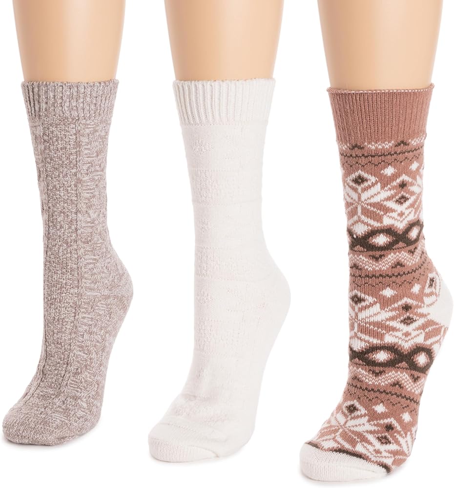 MUK LUKS Women's Boot Socks (3 Pair Pack)