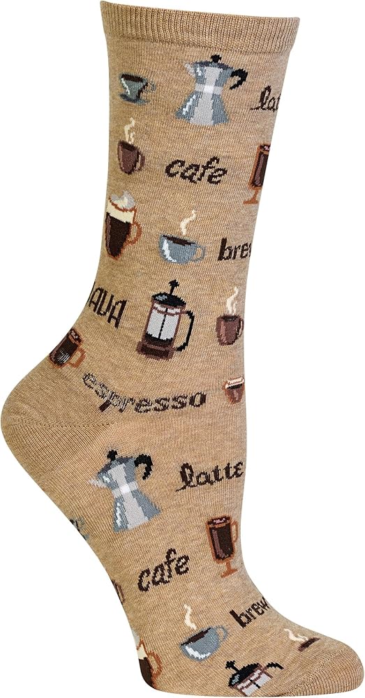 Hot Sox Women's Fun Food & Drink Crew Socks-1 Pair Pack-Cool & Cute Pop Culture Novelty Gifts