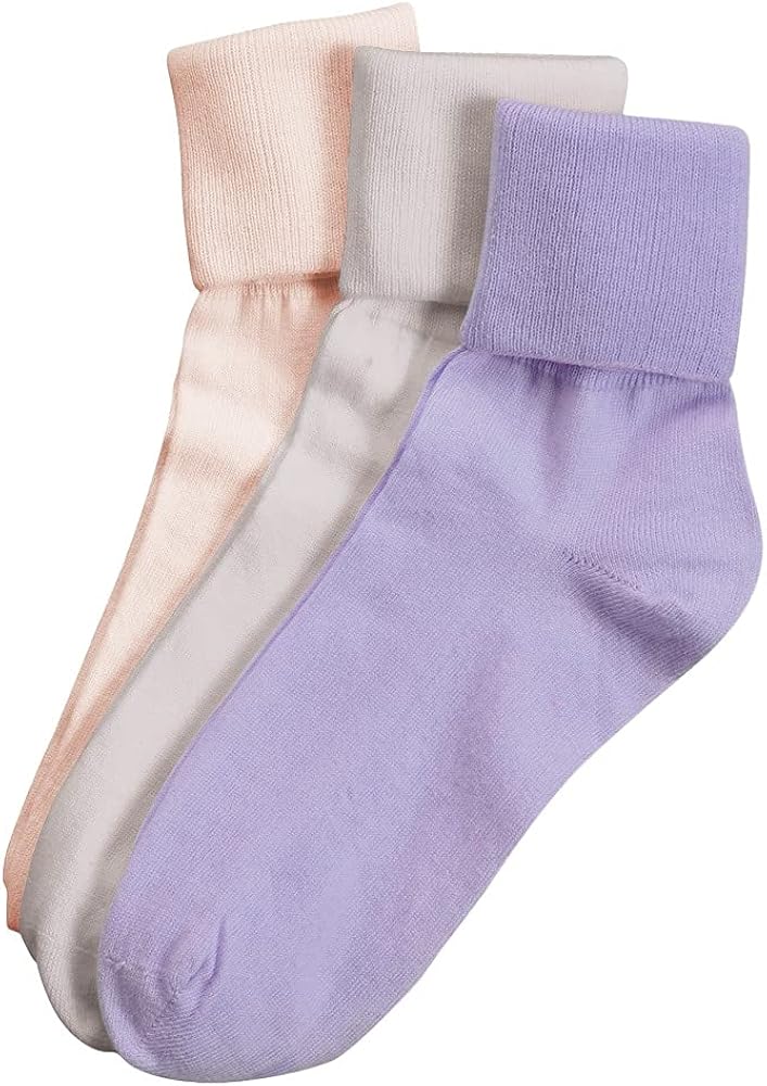 Women's BUSTER BROWN 100% COTTON SOCKS (3 PAIR PACKAGE)