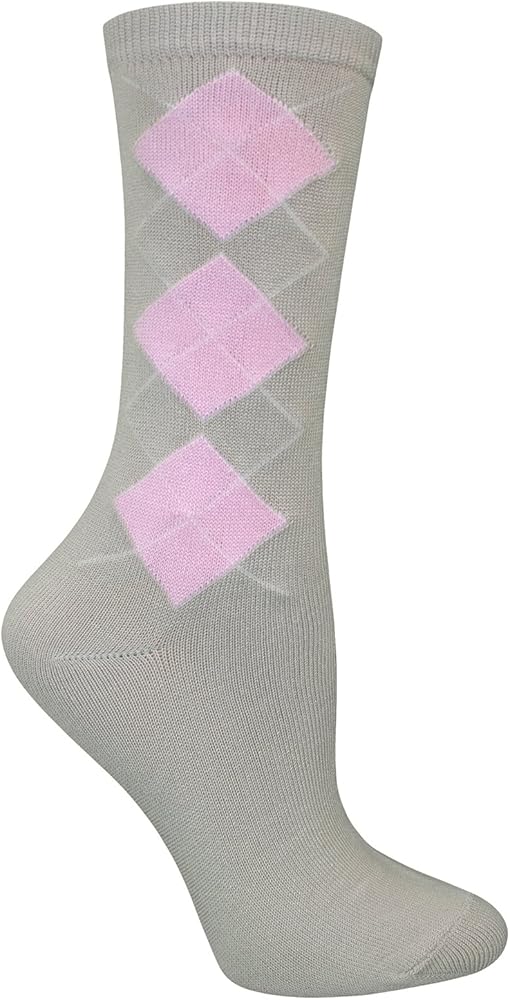 Fruit of the Loom Women's 1 Pair Pack Argyle Crew Sock