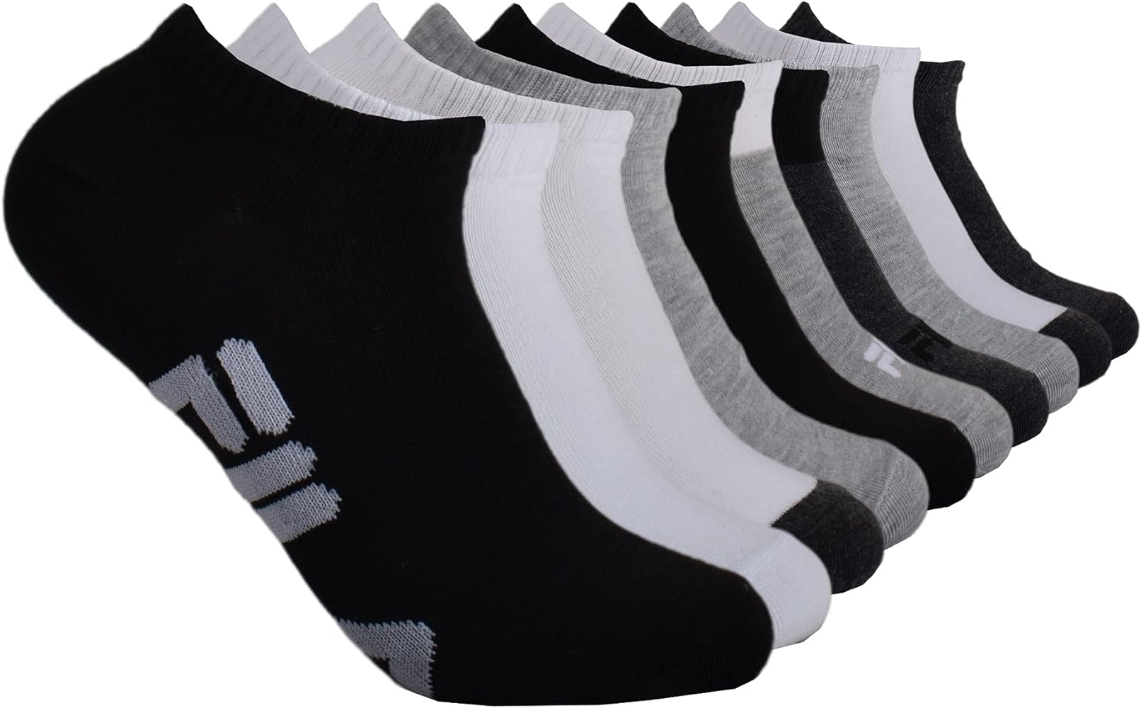 Fila Women’s No Show Ankle Socks, Womens Athletic Socks, Multi Pack