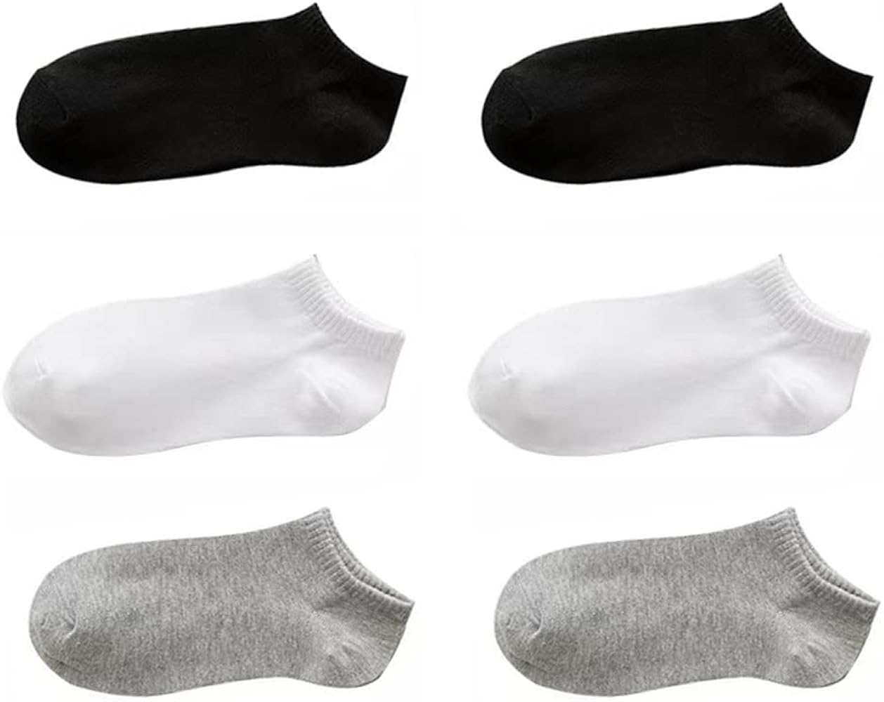 RUIGPRO 6Pairs Ankle Socks Women's No Show Thin Athletic Running Low Cut Short Socks for US Shoe Size 7-11