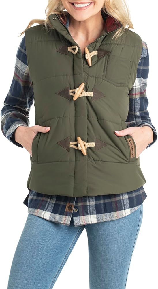 Legendary Whitetails Women's Quilted Toggle Puffer Vest