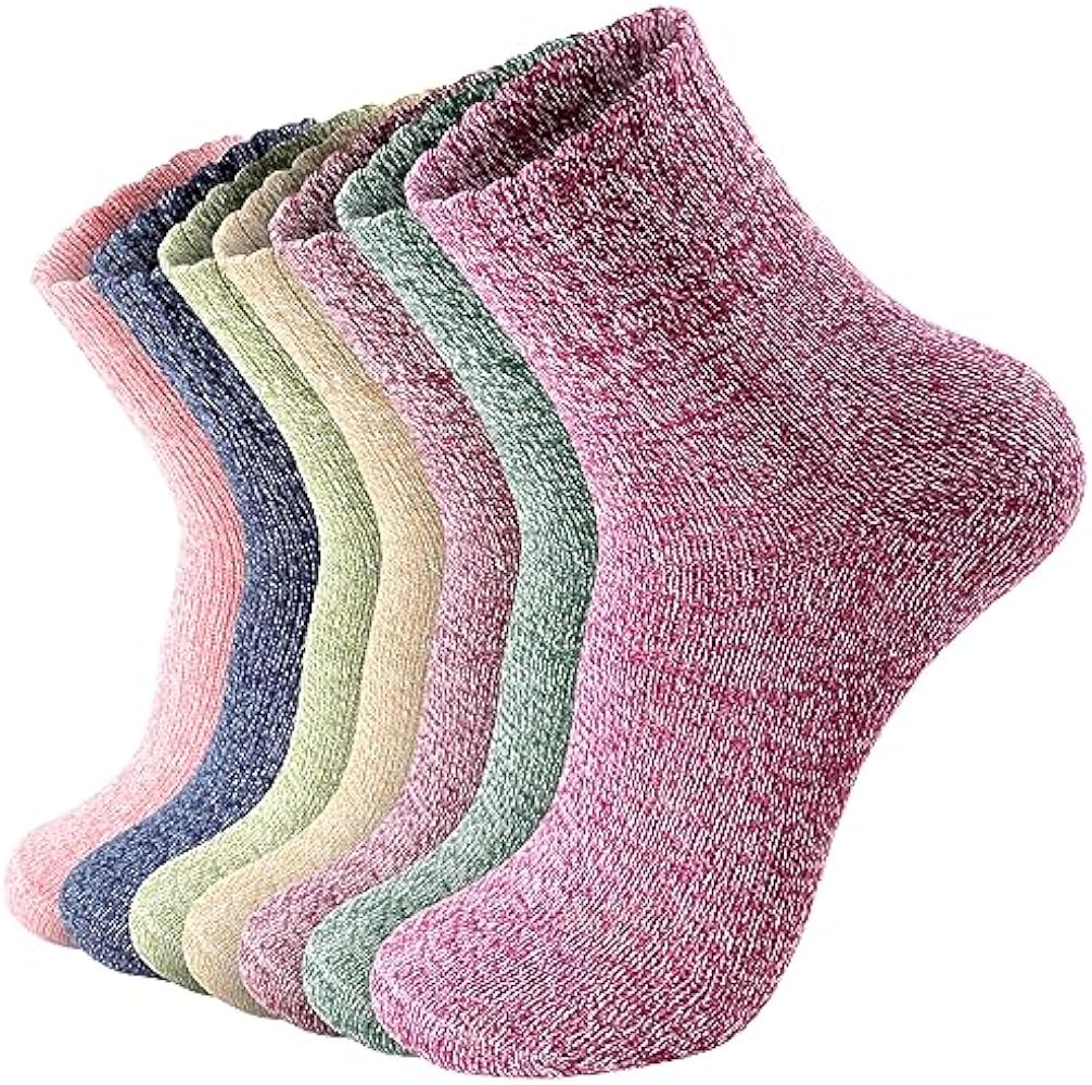 Wool Socks for Women - Womens Wool Socks Winter Warm Wool Socks Men Cozy Knit Socks Boots Socks for Women