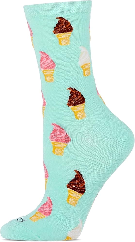 MeMoi Soft Serve Cones Rayan Blend Crew Socks