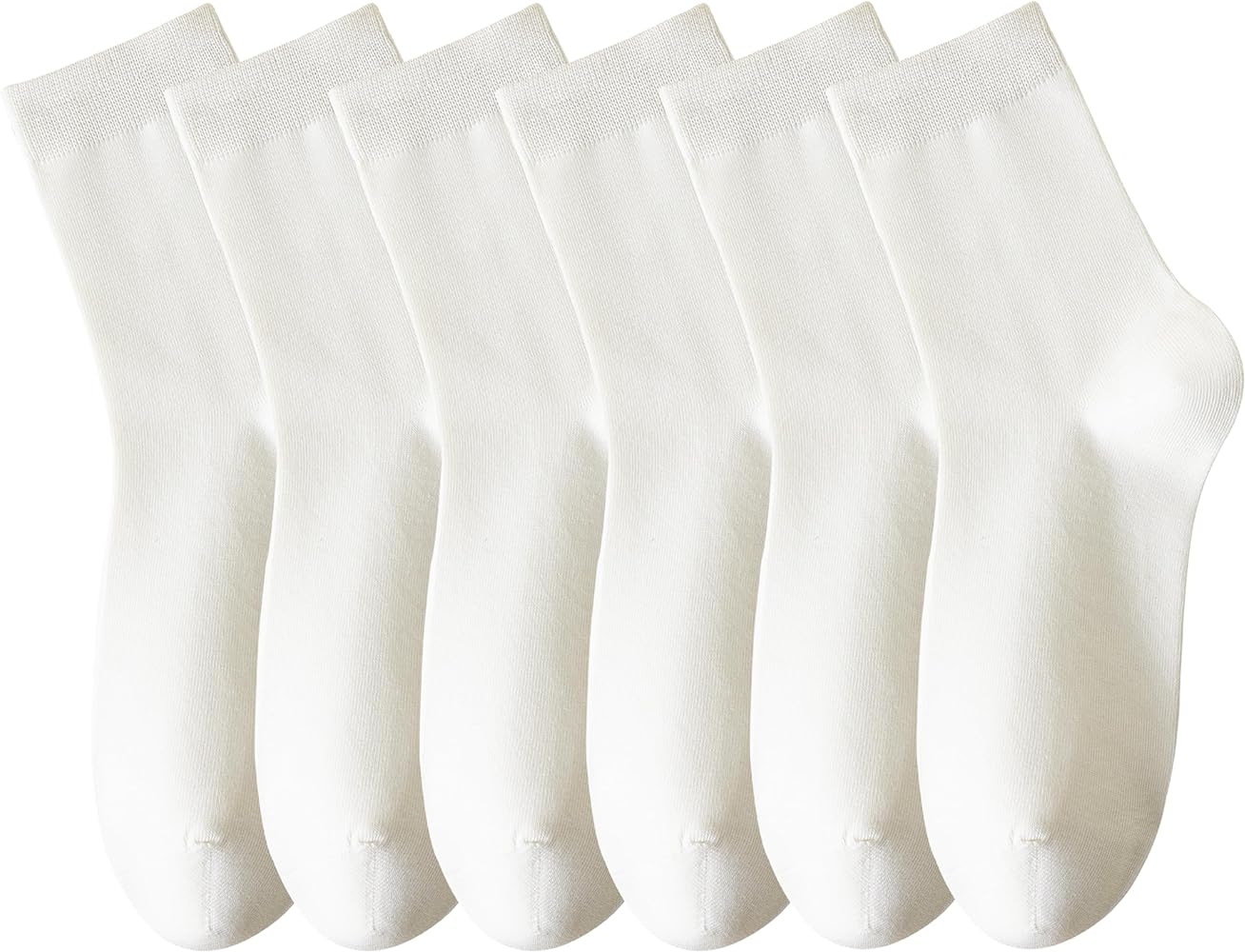 Womens Mini Crew Socks Combed Cotton Casual Athletic Quarter Socks for women 6-Pack