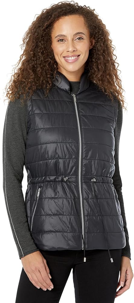 Calvin Klein Women's Lightweight Packable Adjustable Waist Puffer Comfortable Vest