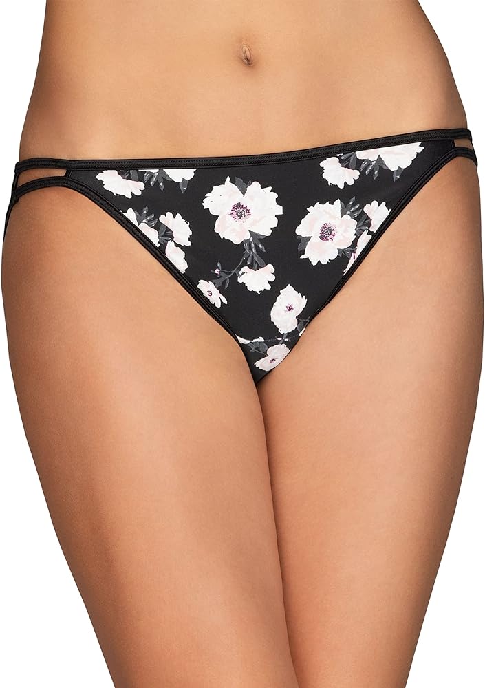 Vanity Fair Women's Illumination String Bikini Panties, Silky Stretch & Satin Trim