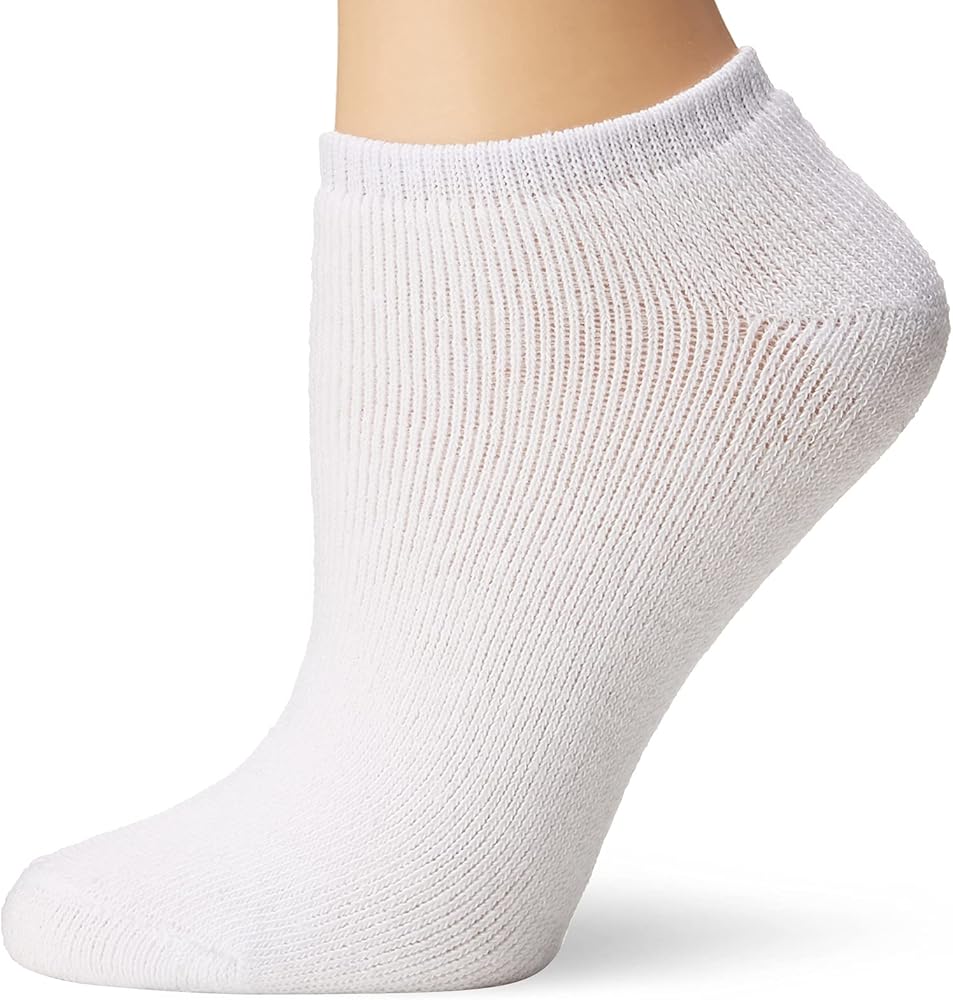 Fruit of the Loom Women's 10 Pair Pack Core Socks, White, 9-11