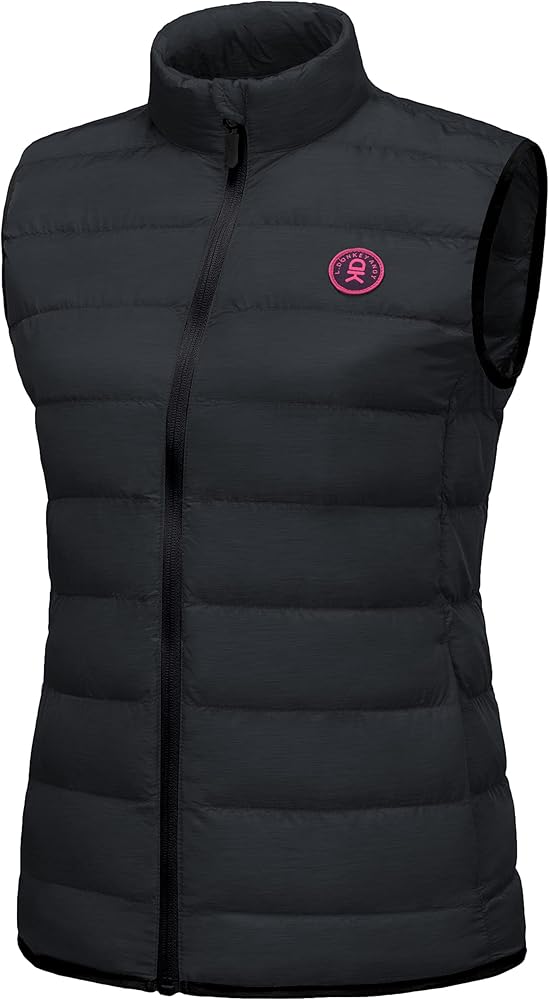 Little Donkey Andy Women's Lightweight Puffer Vest Outerwear Winter Warm Sleeveless Jacket for Casual Travel Golf Hiking