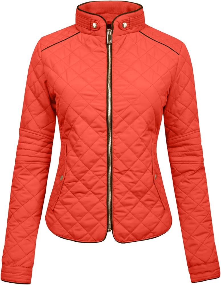 NE PEOPLE Womens Lightweight Quilted Zip Jacket (S-3XL)