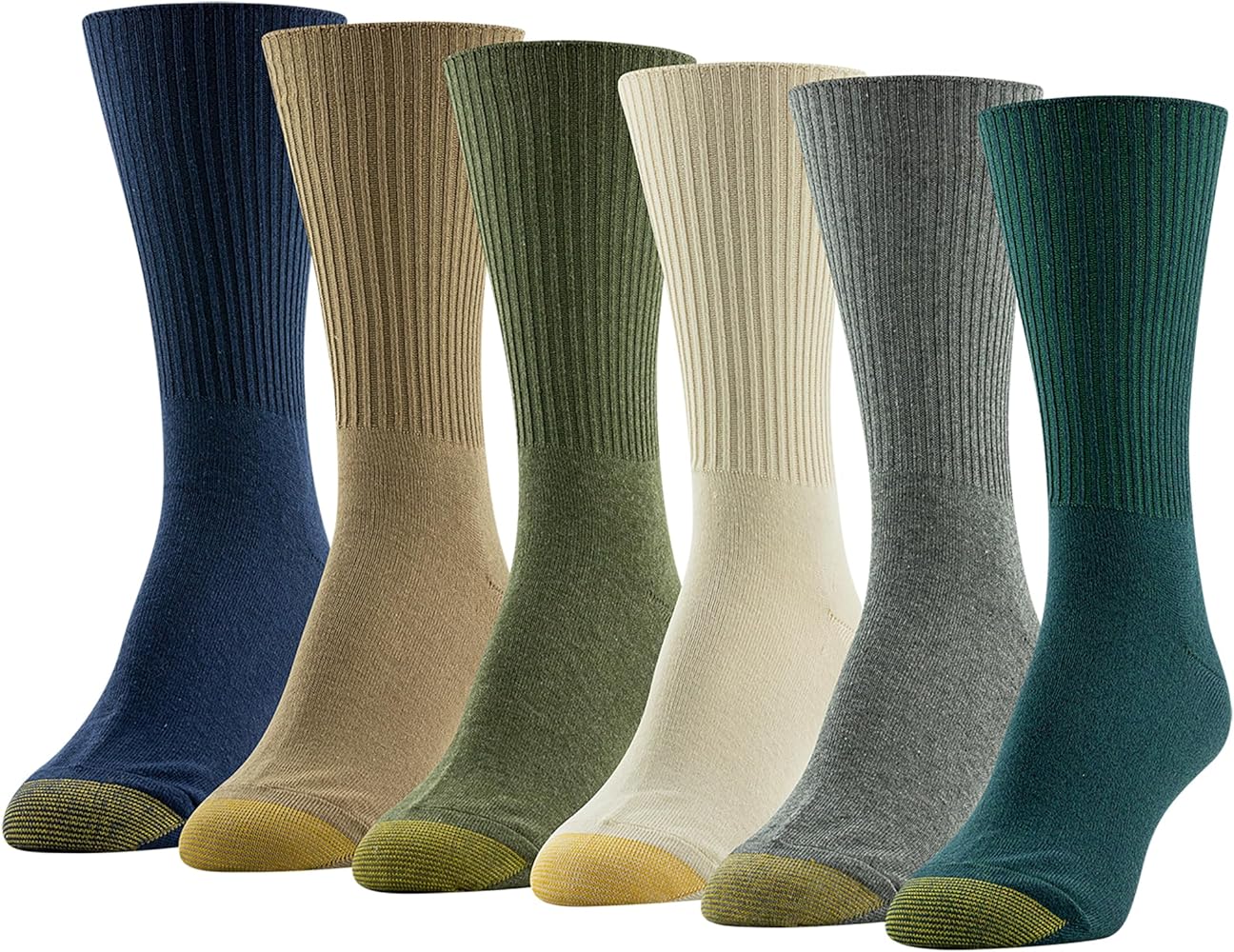 GOLDTOE Women's Classic Turn Cuff Socks 6 Pack