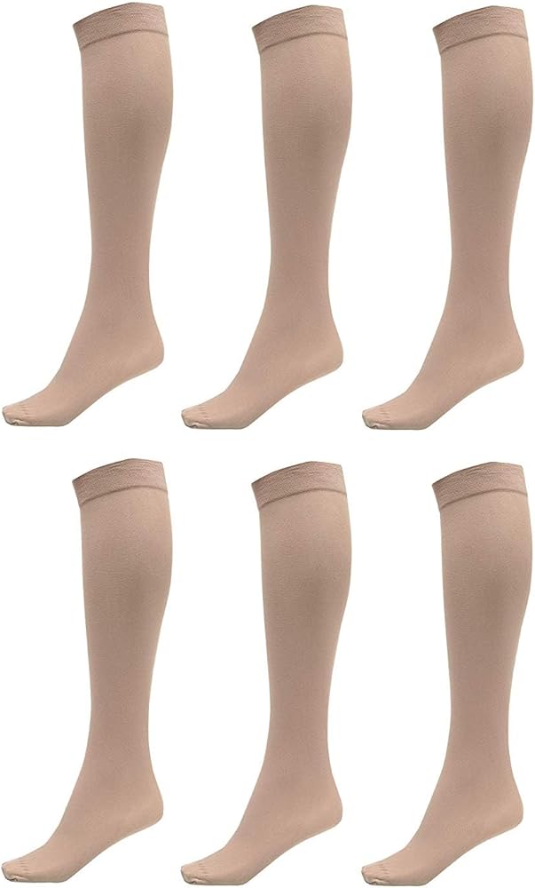 DARESAY 6 Pack: Trouser Socks for Women - Knee High Socks for Women Size 9-11 - Plus Size Trouser Socks - Women's Dress Socks