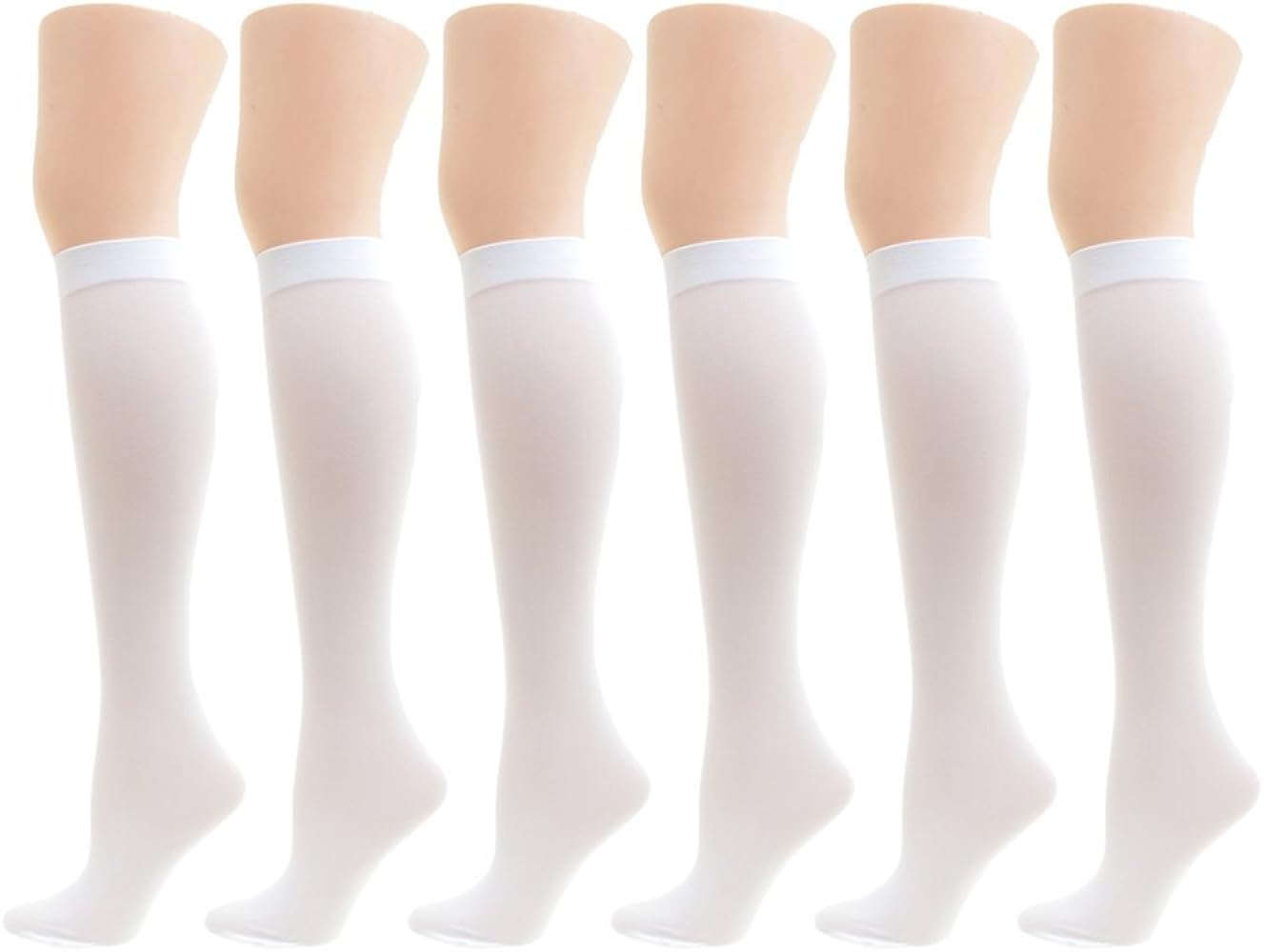 Angelina 70D Opaque Knee-High Trouser Socks (6-Pairs)