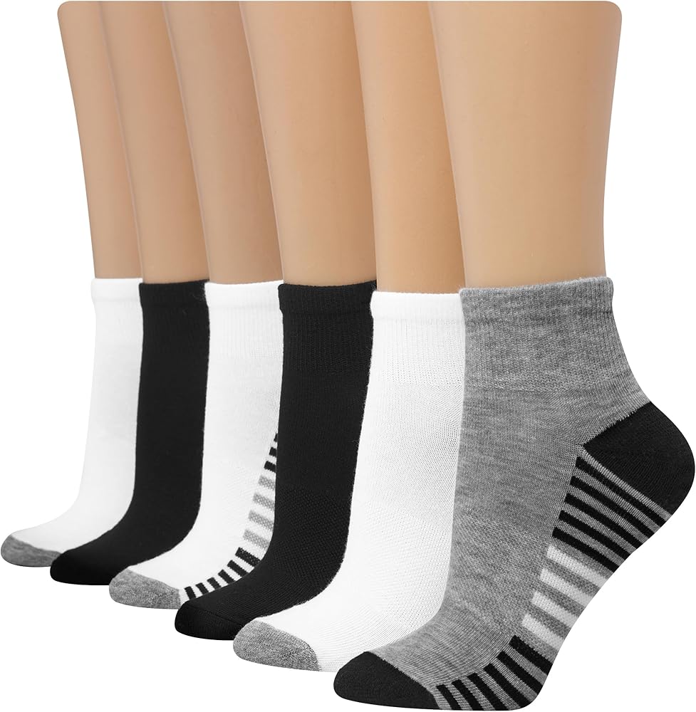 Hanes Women's 6-Pair Comfort Fit Ankle Socks