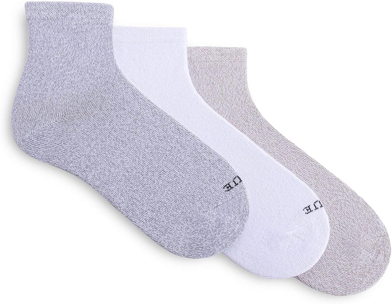 HUE Women's Super Soft Cropped Sock 3 Pair Pack