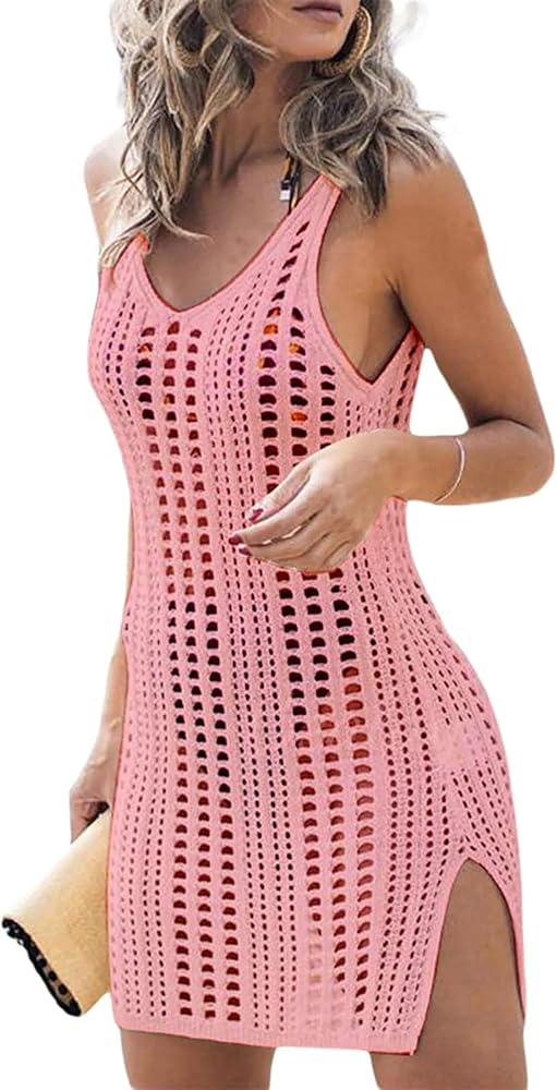 Jhsnjnr Womens Swimsuit Coverup Bathing Suit Crochet Cover Ups for Swimwear Beach Dresses