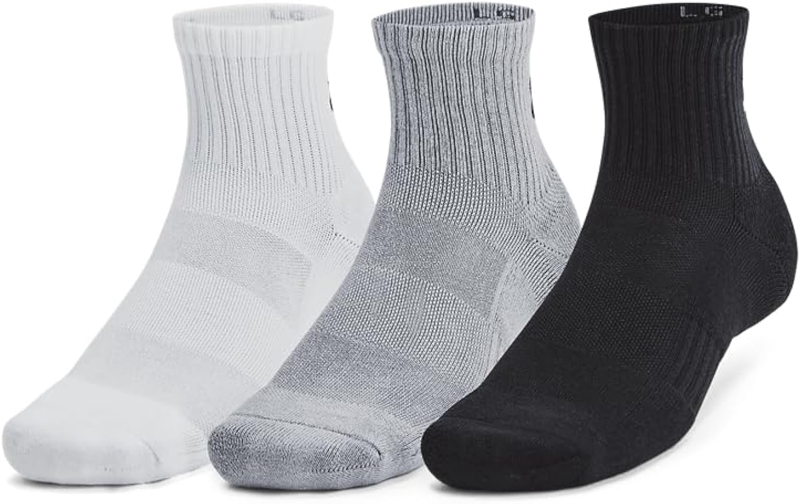 Under Armour Unisex-Adult Training Cotton Quarter Socks 3 Pack