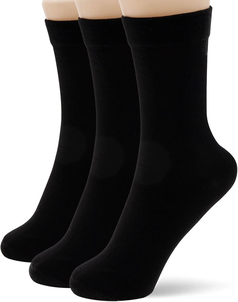 Thin Crew Socks for Women - Soft Cotton Socks - Casual Boot Socks