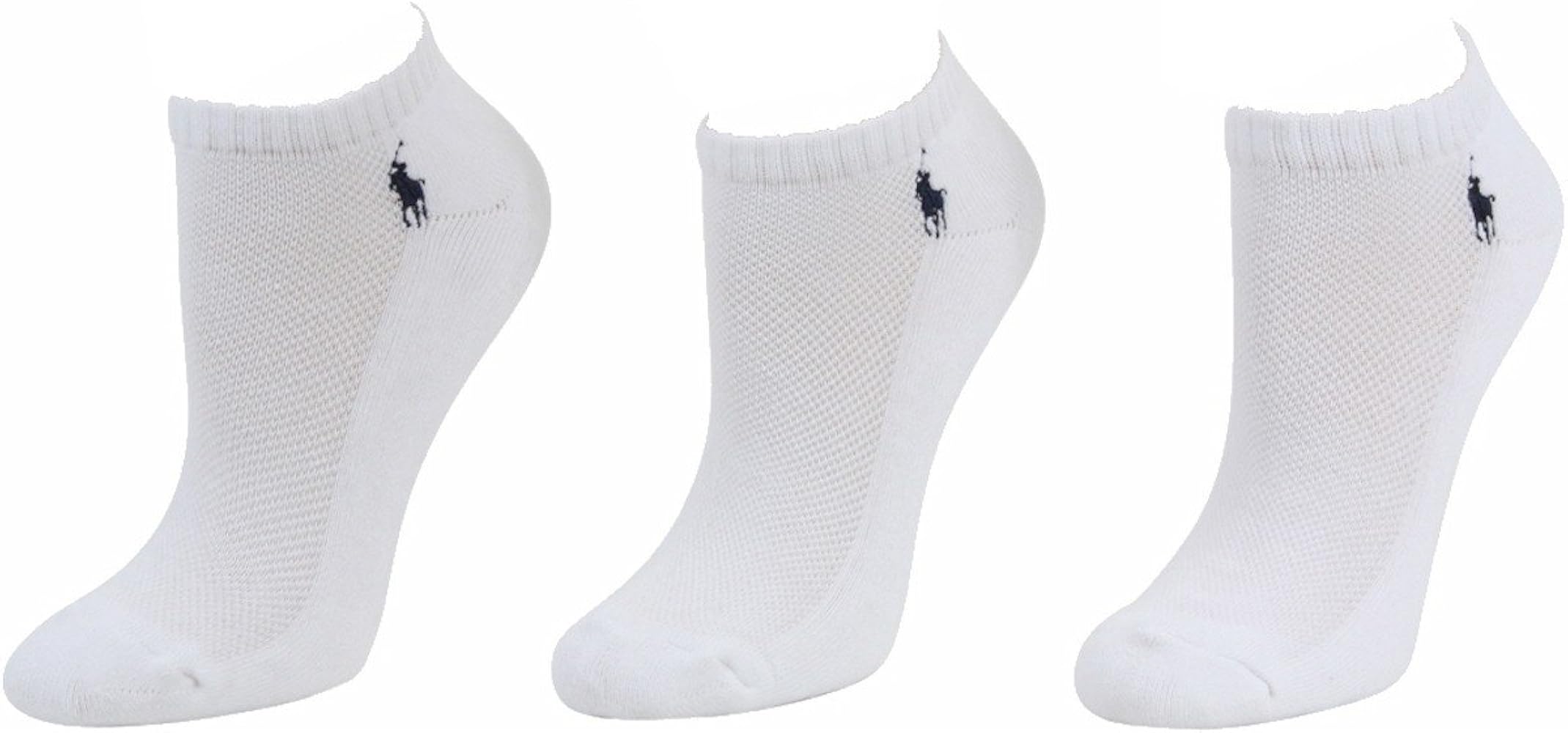 Ralph Lauren Women's Cushioned Socks - 3 Pack - White