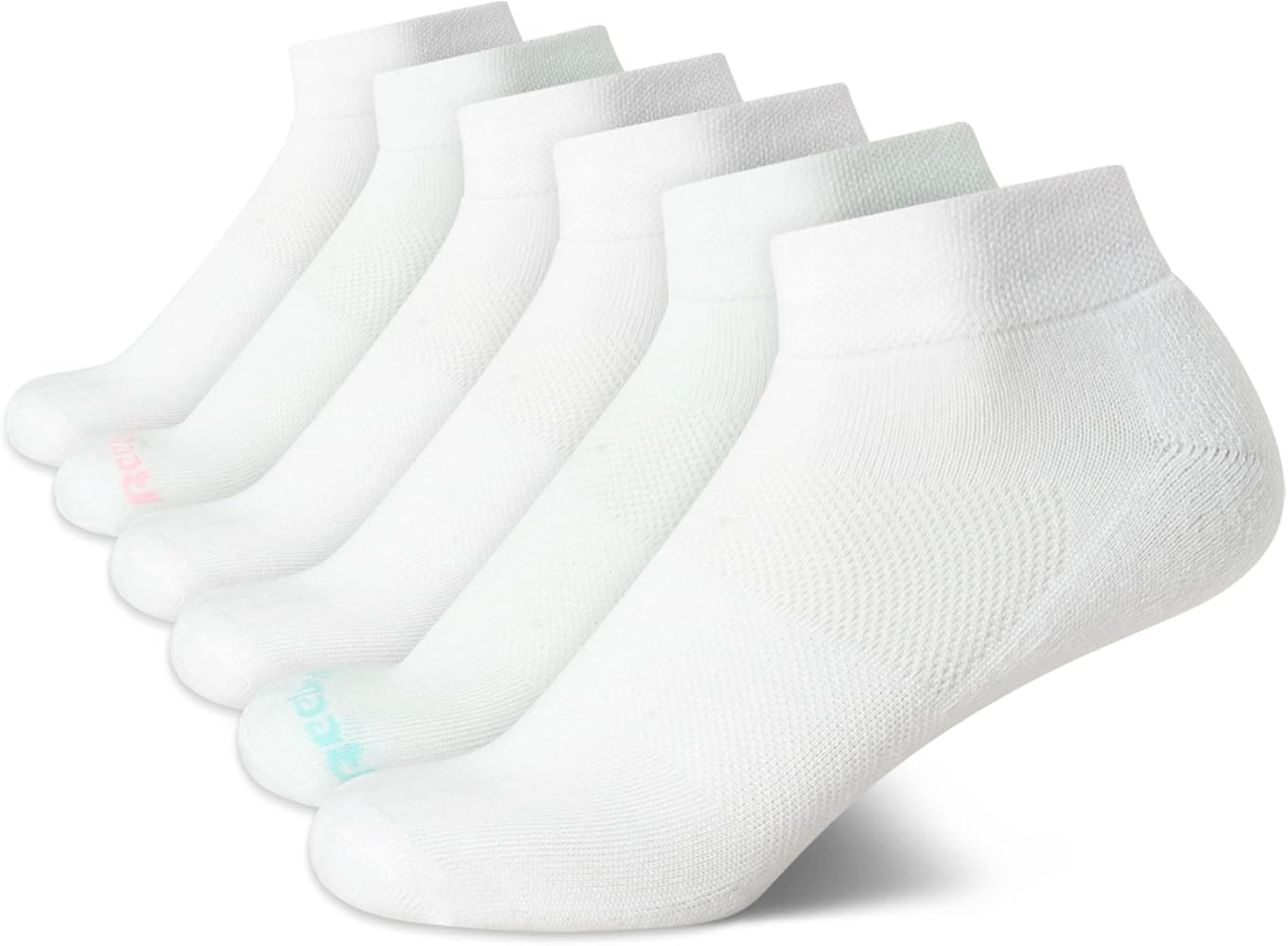 Reebok Women's Comfort Cushioned Athletic Quarter Cut Socks (6 Pack)