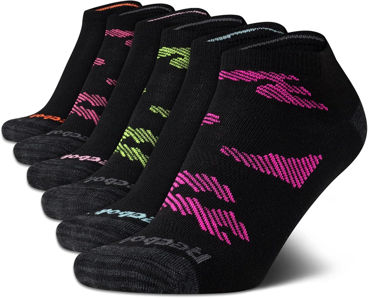 Reebok Women's Athletic Socks - Performance Low Cut Socks (6 Pack)