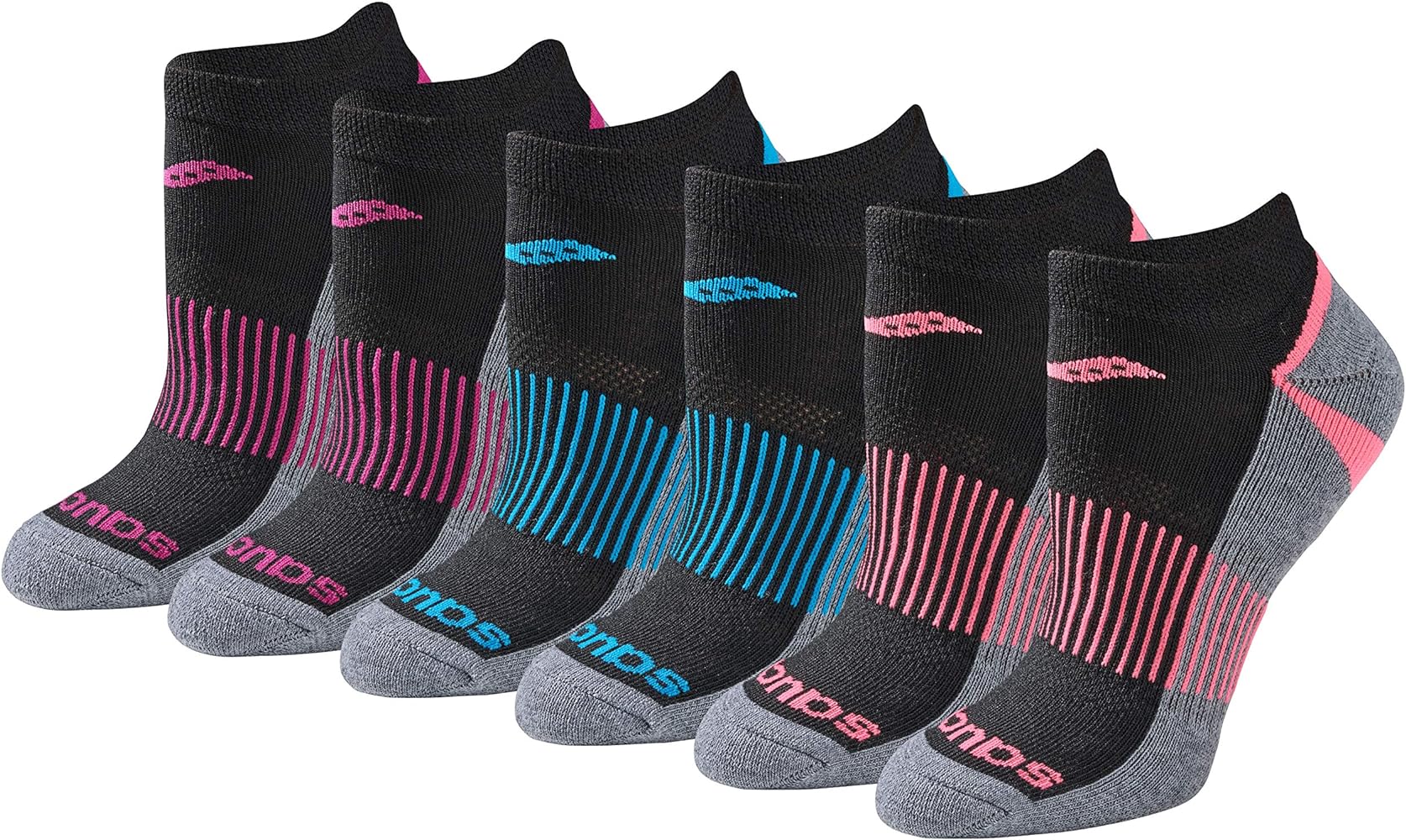 Saucony Women's Selective Cushion Performance Socks (6 & 12 Pairs)