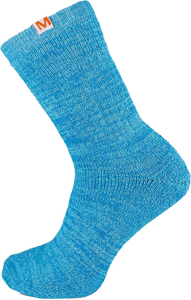 Merrell Men's and Women's Cloud Crew Socks-1 Pair Pack-Ultra Soft Cushioned Comfort Work & Sport Recovery