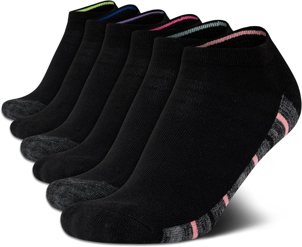 Nautica Women's Socks - Athletic Cushion Low Cut Socks (6 Pack)