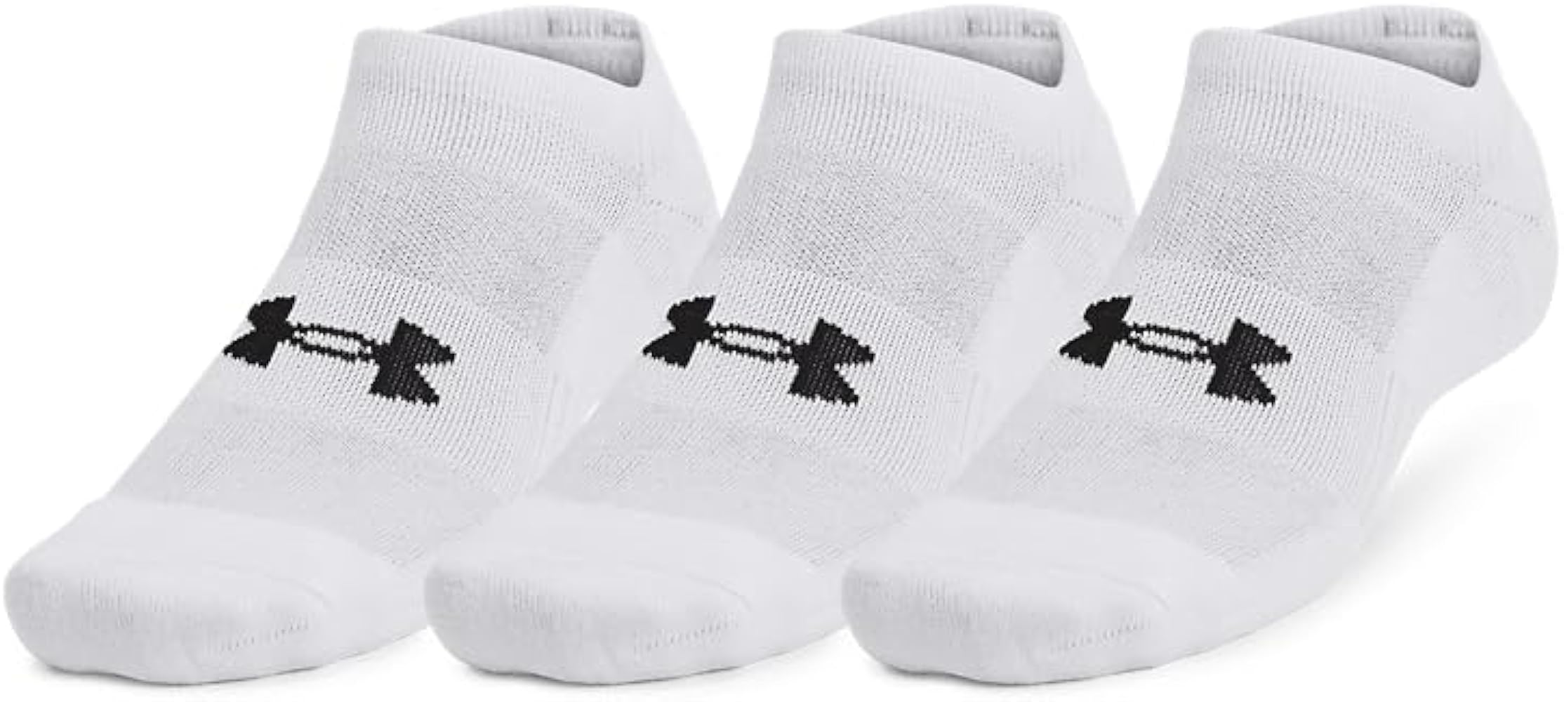 Under Armour Unisex-Adult Training Cotton No Show Socks 3 Pack