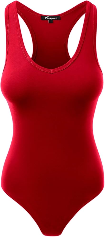 HATOPANTS Women's Sleeveless Tank Top Bodysuits Racerback Shapewear Sexy Casual Jumpsuits