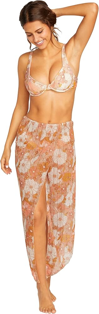 Volcom Women's Standard So Right Sarong Swim Coverup Skirt