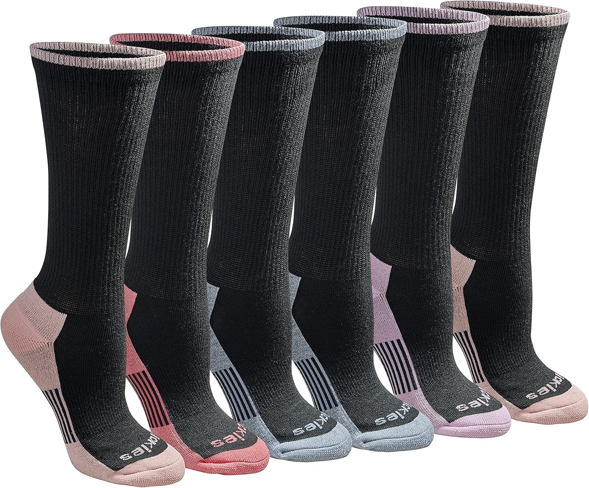 Dickies Women's Dritech Advanced Moisture Wicking Crew Sock (6/12 Packs)