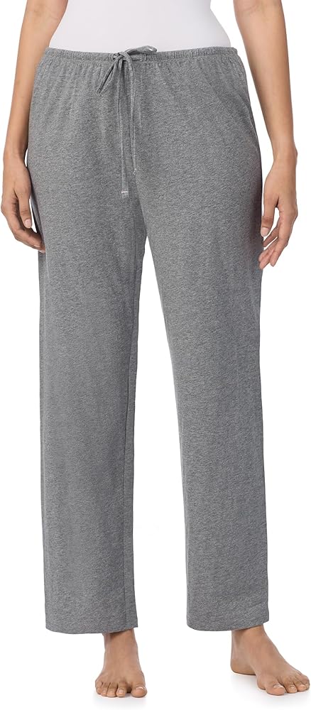 Nautica Womens Sleep Pants - Long Length, Breathable Pajama Bottoms - Cotton Knit Jersey Sleepwear and Loungewear