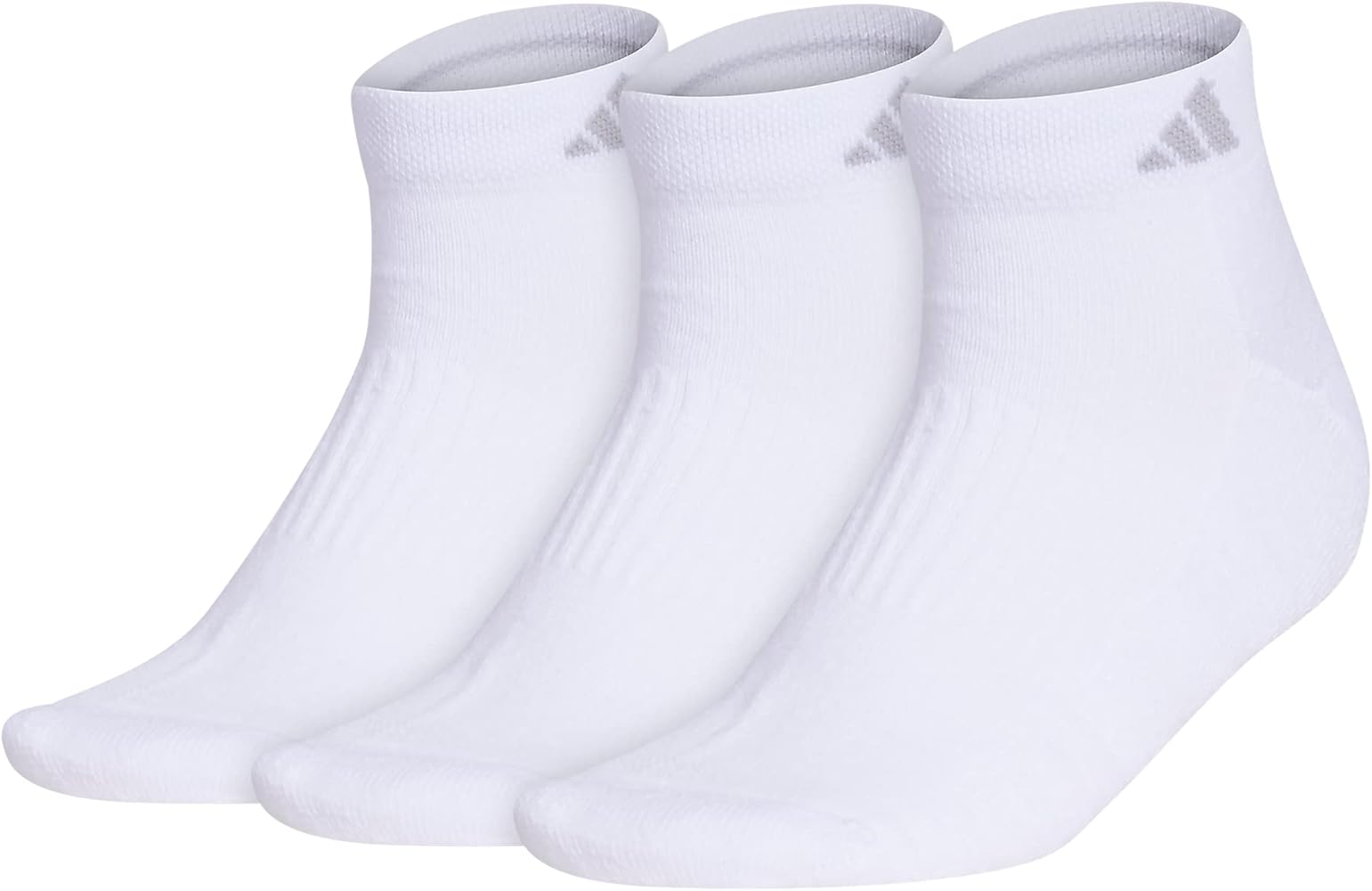 adidas Women’s Cushioned Low Cut Socks (3-Pair) with Arch Compression