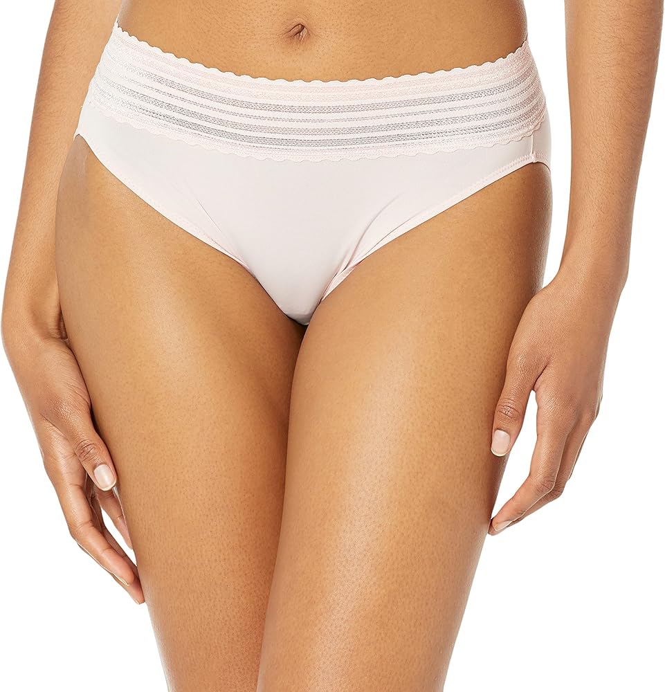 Warner's Women's No Pinching, No Problems Dig-free Comfort Waist with Lace Microfiber Hi-cut 5109j