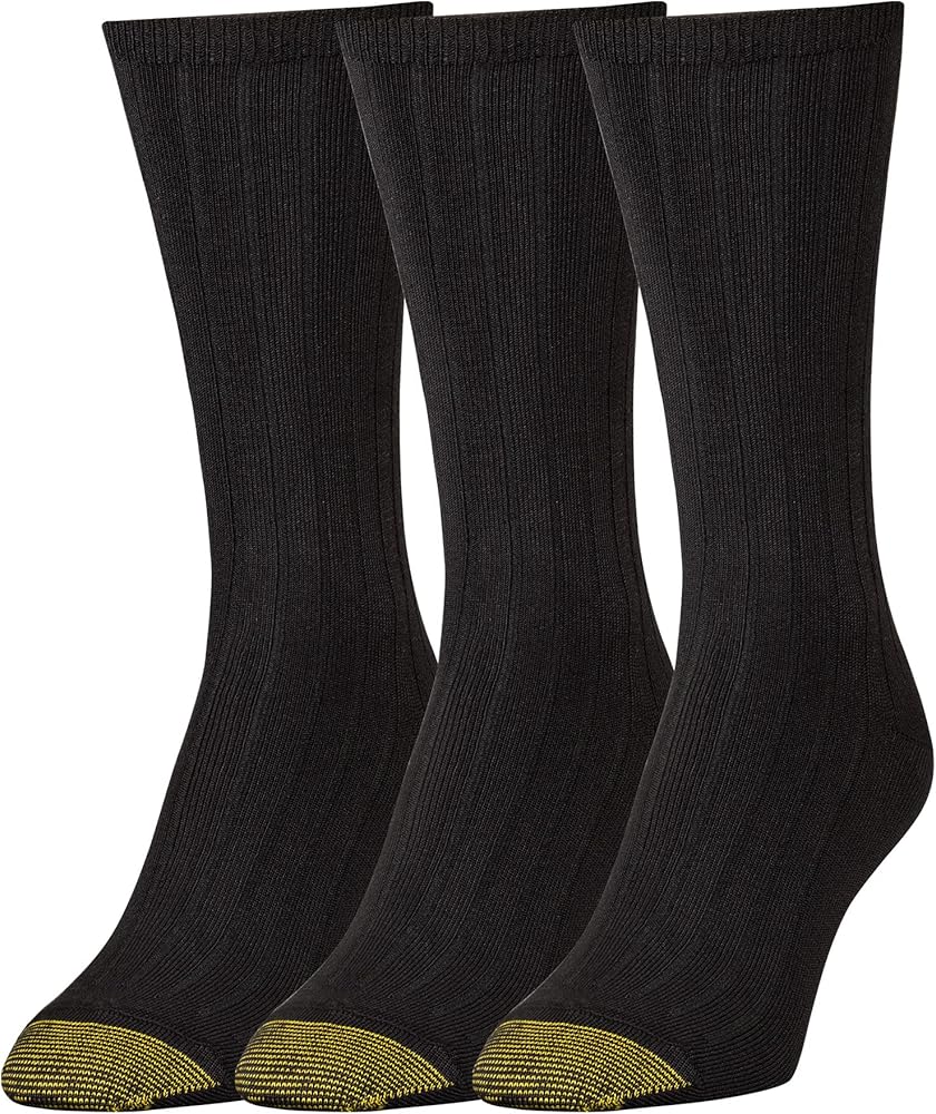 GOLDTOE Women's Ultra Soft Verona Crew Socks 3 Pack